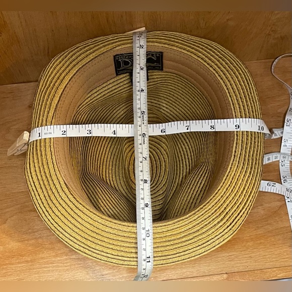 Dorfman Pacific Company Classic Fedora Pinch Front Paper Straw Hat Size Large - Picture 5 of 6